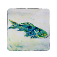 Blue Koi Coaster Set of 4