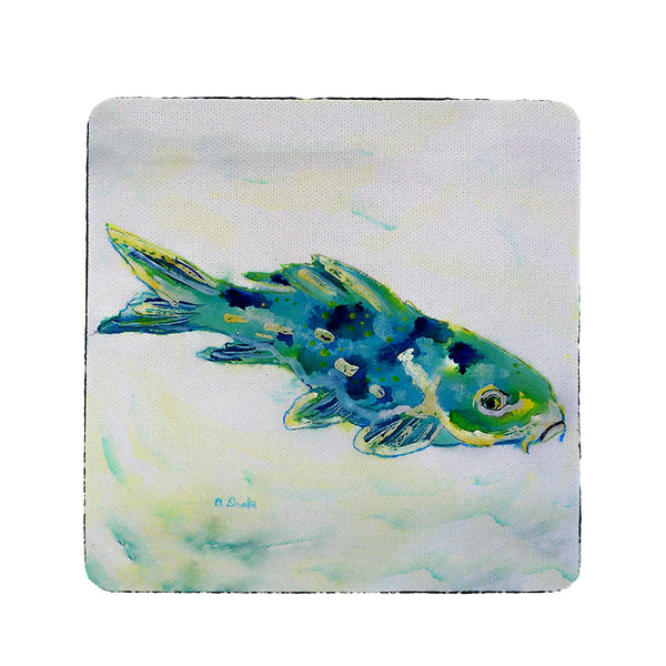 Blue Koi Coaster Set of 4
