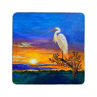 Egret Sunset II Coaster Set of 4