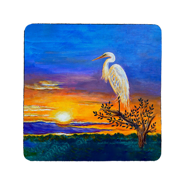 Egret Sunset II Coaster Set of 4