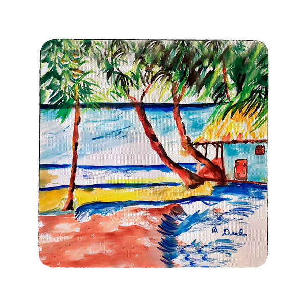 Palms and Cottage Coaster Set of 4