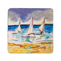 Three Sailboats Coaster Set of 4