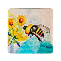 Bee & Flower Coaster Set of 4