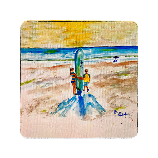 Two Surfers Coaster Set of 4