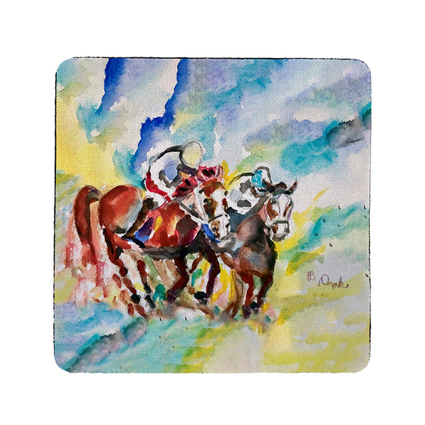 Horses Neck & Neck Coaster Set of 4