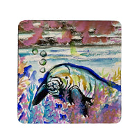 Manatee & Bubbles Coaster Set of 4