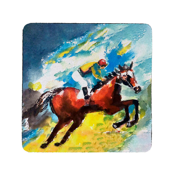 Horse Jumping Coaster Set of 4