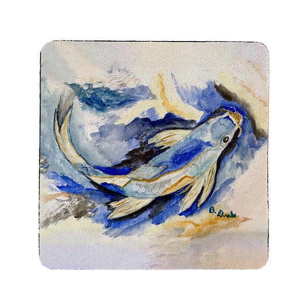 Betsy's Blue Koi Coaster Set of 4