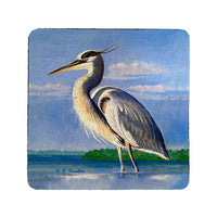 Big Blue Heron Coaster Set of 4