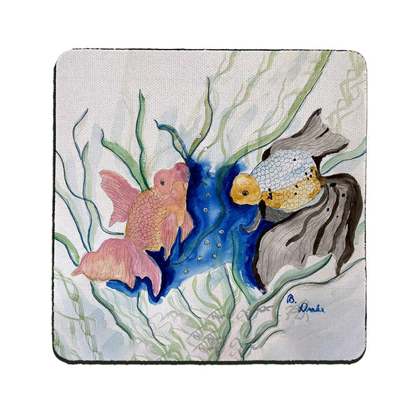 Two Fantail Fish Coaster Set of 4