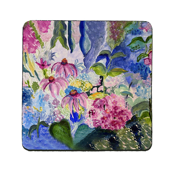 Cone Flowers II Coaster Set of 4