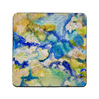 Abstract Hydrangea Coaster Set of 4