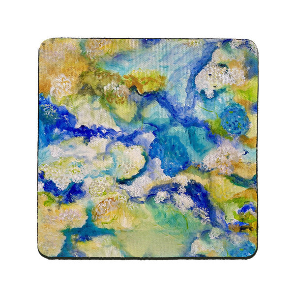 Abstract Hydrangea Coaster Set of 4