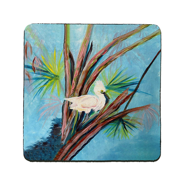 Roosting Egret Coaster Set of 4