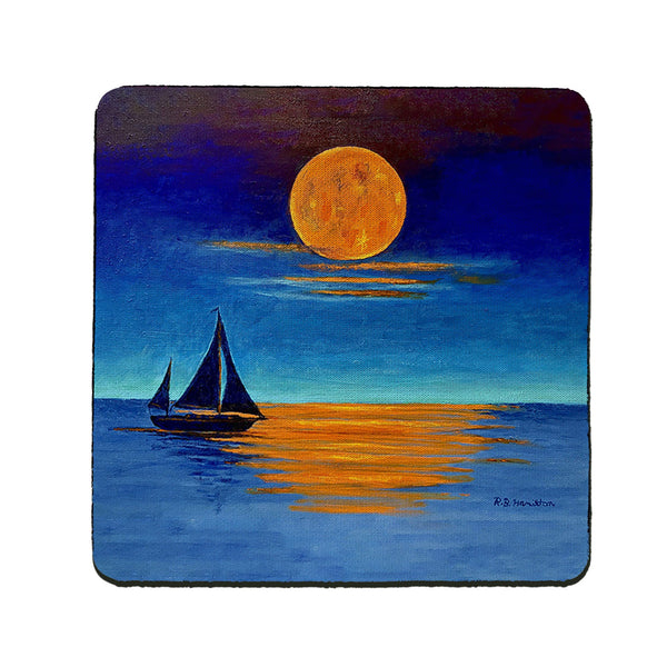 Moon Light Sailing Coaster Set of 4
