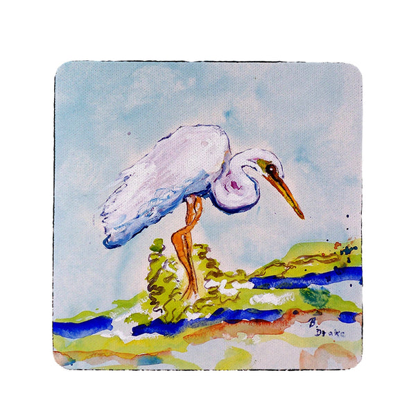 Betsy's Egret Coaster Set of 4