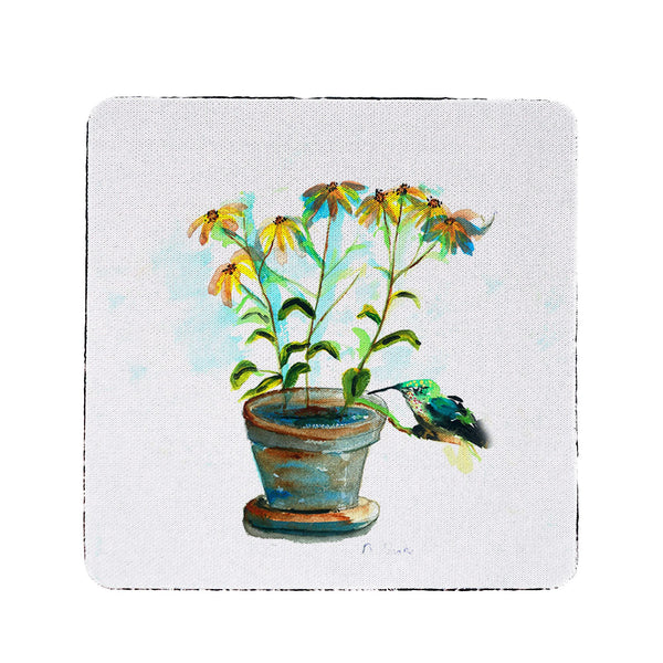 Pot of Daisies Coaster Set of 4