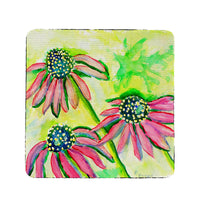Cone Flowers Coaster Set of 4