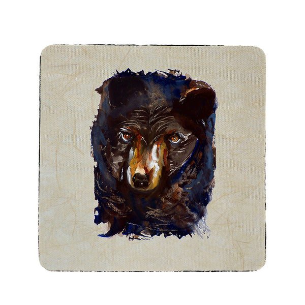 Betsy's Bear on Beige Coaster Set of 4