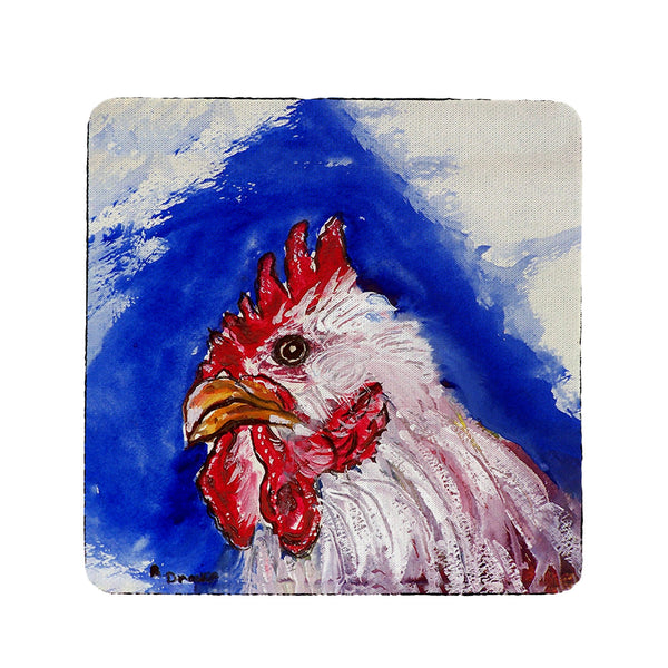 Rooster Head Coaster Set of 4