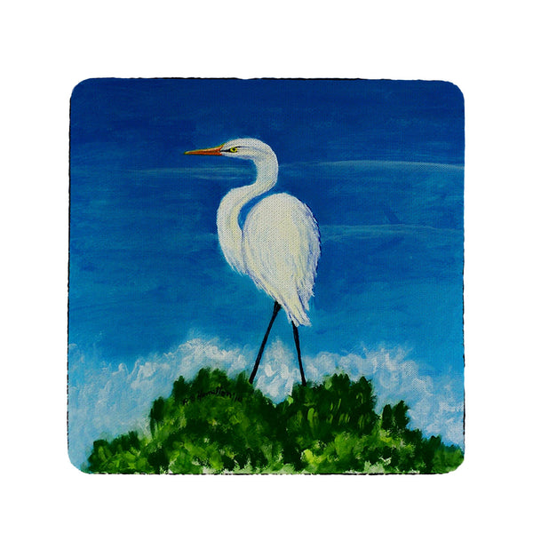 Great Egret Coaster Set of 4