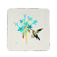 Blue Hummingbird Coaster Set of 4