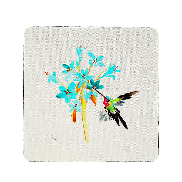 Blue Hummingbird Coaster Set of 4