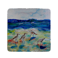 Betsy's Sandpipers Coaster Set of 4
