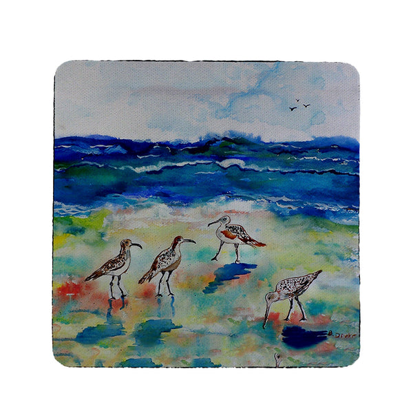 Betsy's Sandpipers Coaster Set of 4