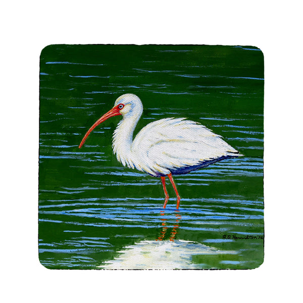 Dick's White Ibis Coaster Set of 4