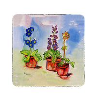 Potted Flowers Coaster Set of 4