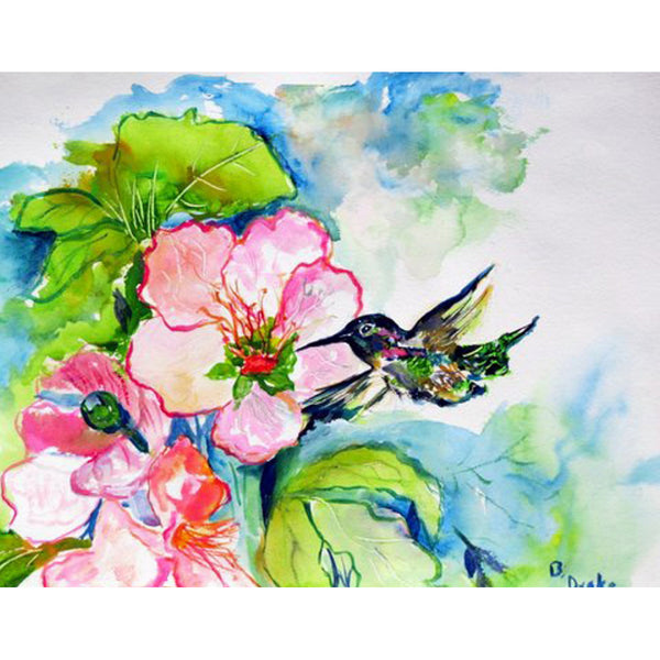 Hummingbird & Hibiscus Coaster Set of 4