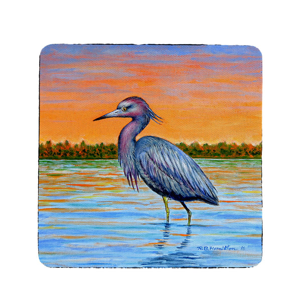 Heron & Sunset Coaster Set of 4