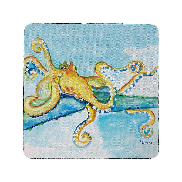 Gold Octopus Coaster Set of 4
