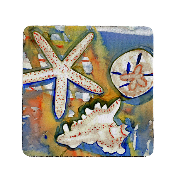 Beach Treasures Coaster Set of 4