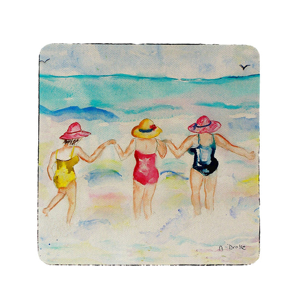 Ladies Wading Coaster Set of 4