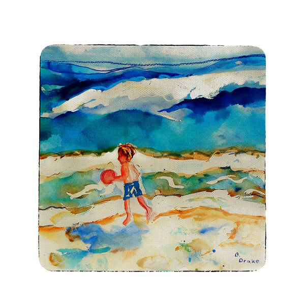 Boy and Ball Coaster Set of 4