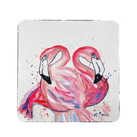 Betsy's Flamingos Coaster Set of 4