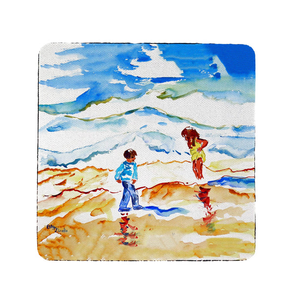 Wading at the Beach Coaster Set of 4
