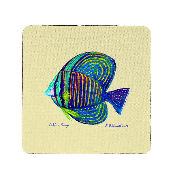 Sailfin Tang - Yellow Coaster Set of 4