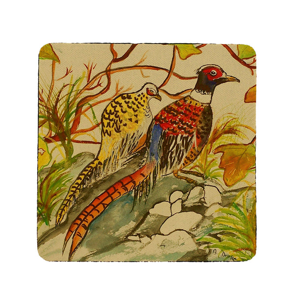 Pheasant  Coaster Set of 4