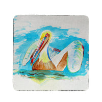Pelican in Teal Coaster Set of 4