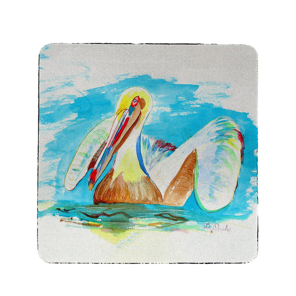 Pelican in Teal Coaster Set of 4