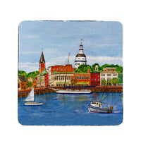 Annapolis City Dock, MD Coaster Set of 4