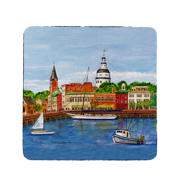 Annapolis City Dock, MD Coaster Set of 4
