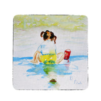 Pigtails Playing Coaster Set of 4