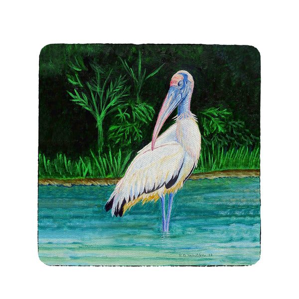 Dick's Wood Stork Coaster Set of 4