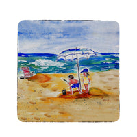Boy at Beach Coaster Set of 4