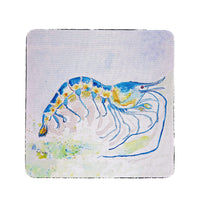 Blue Shrimp Coaster Set of 4