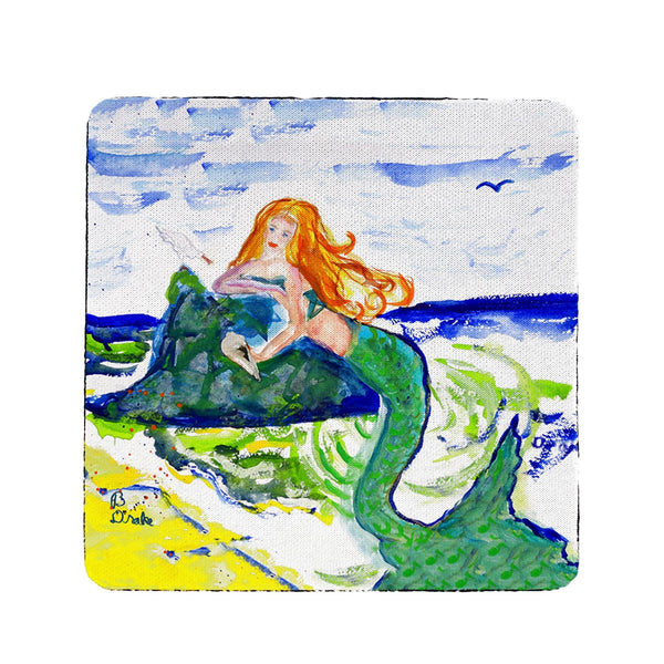 Mermaid on Rock  Coaster Set of 4